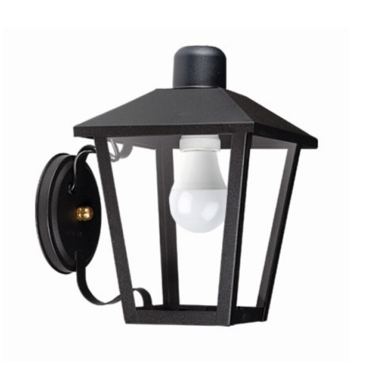 Farol Trapezoidal con Cruceta E27 Negro