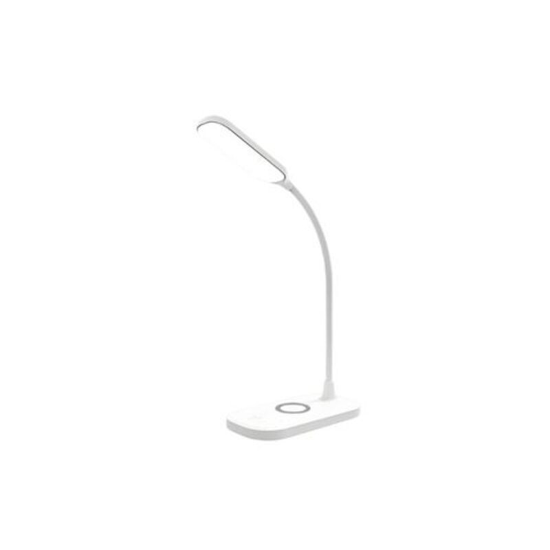 Velador de Escritorio con Cargador Inalambrico 2W Flexible Blanco