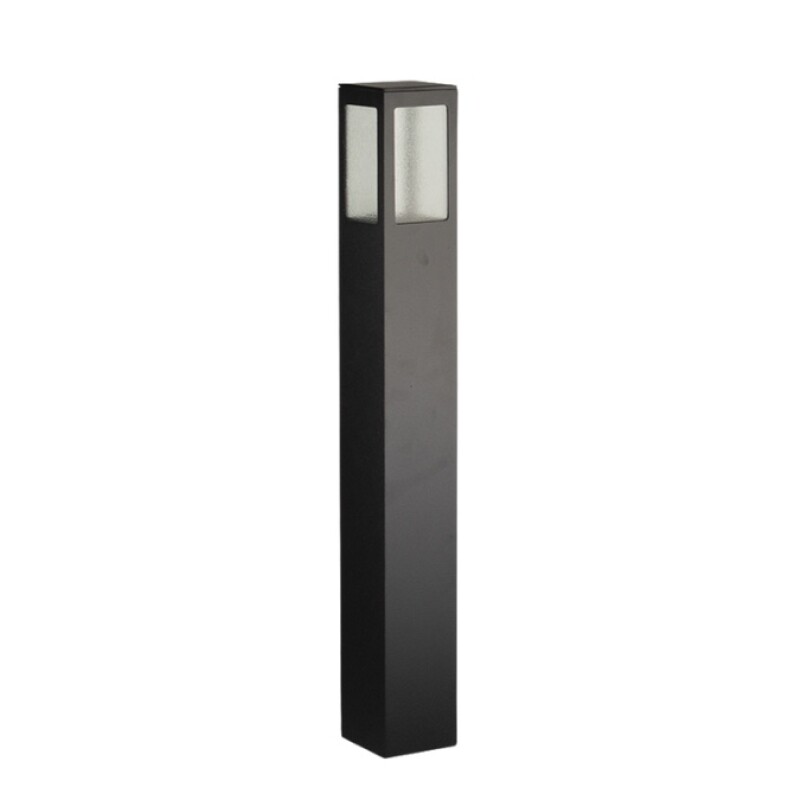 Farola Balizador Garten VCP Vidrio 1XE27 Aluminio Negro 50CM