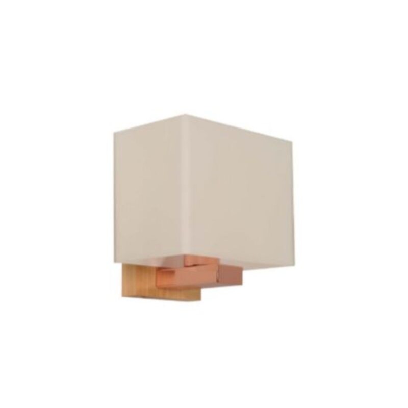 Aplique 1L Lore E27 Madera y Cobre
