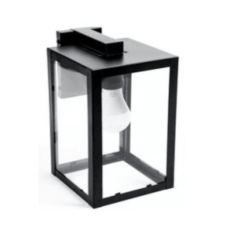Farol 1L Coni C/ Ménsula Pequeño Negro E27