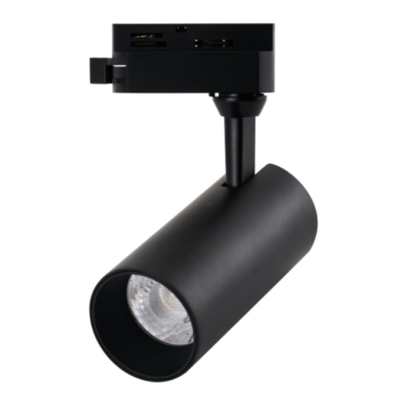 Cabezal LED P/ Riel Monofasico Alire New 15W 3000K Negro 24G