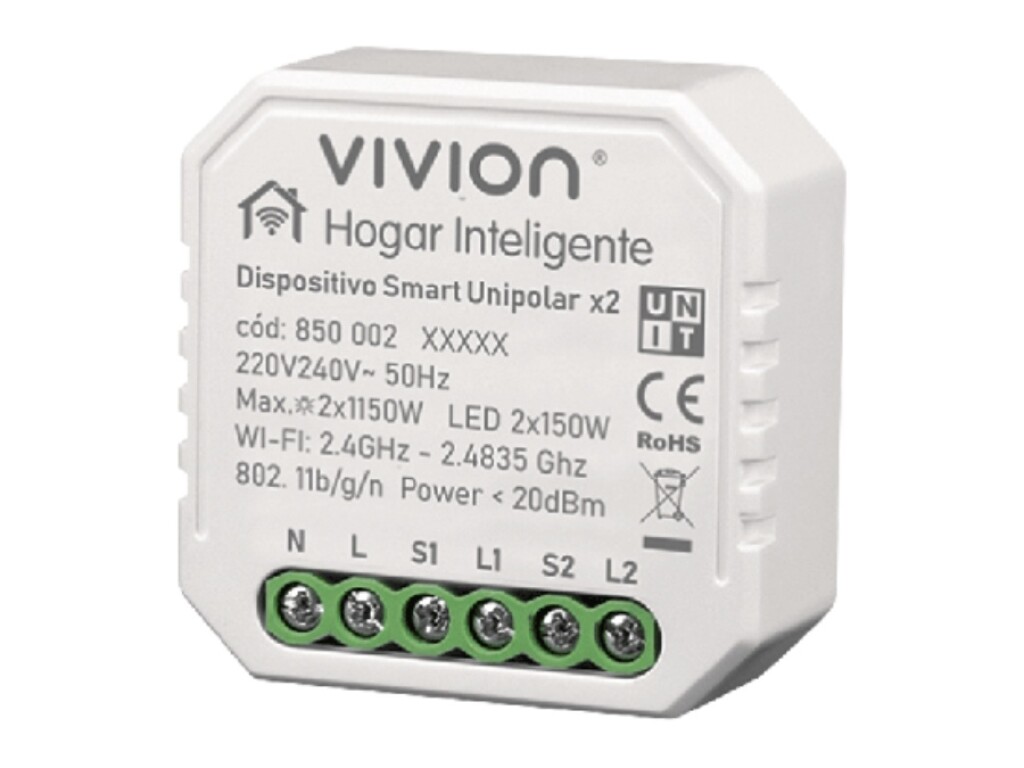 Dispositivo WIFI Int. Unip. 2x5A. Presta Pro