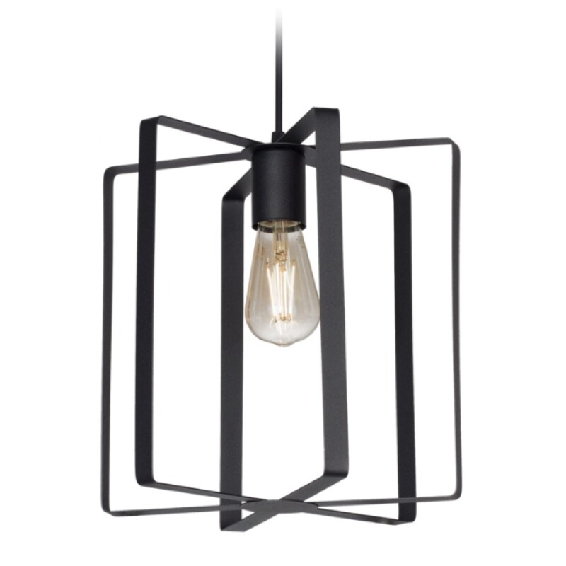 Colgante Esquel 1L Cilindro Negro E27