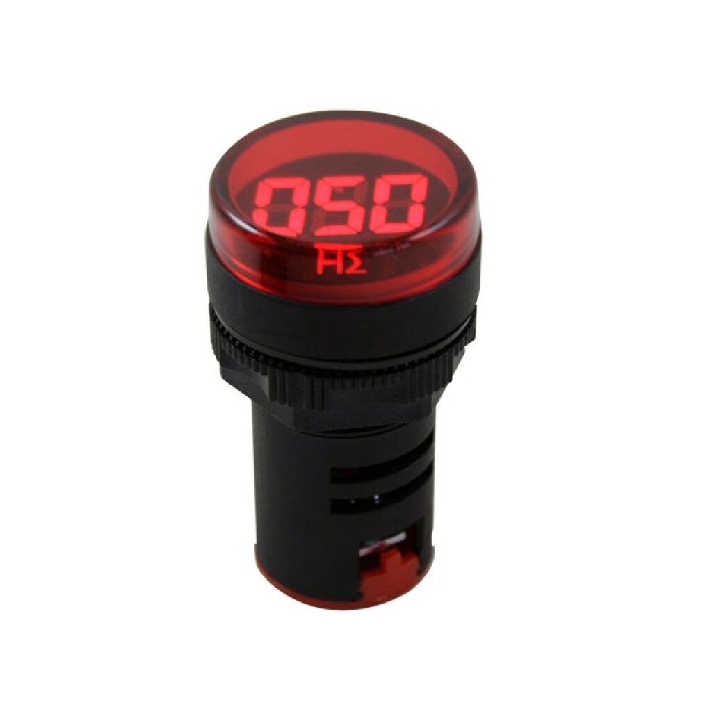 Frecuencimetro Dig LED 22MM Rojo 20-75HZ