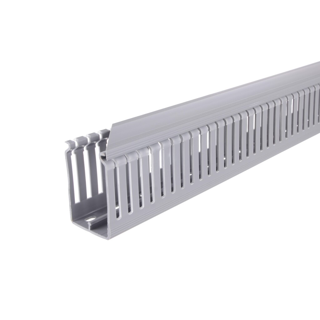 Cablecanal 40X40MM Gris Ranurado calado angosto