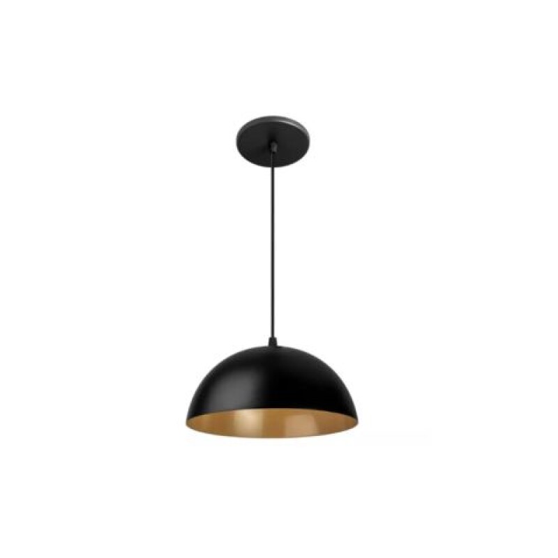 Colgante Cleo E27 Negro y Dorado 30CM