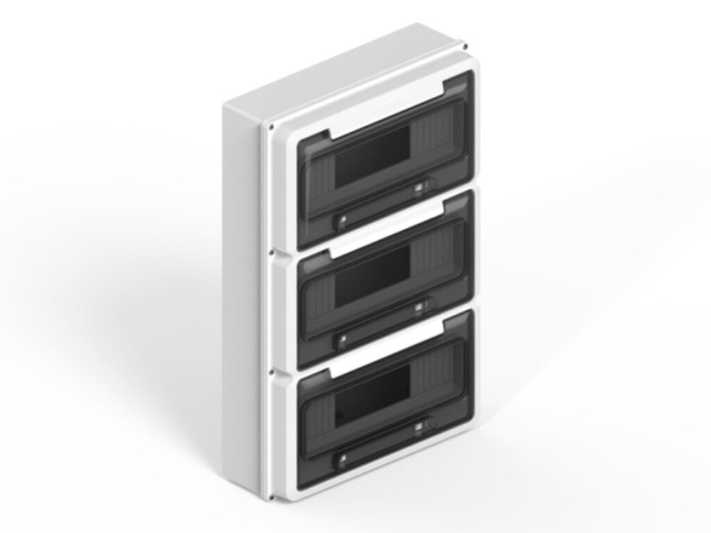 Tablero Ext. IP65 p/36 polos DIN -Blanco GENROD