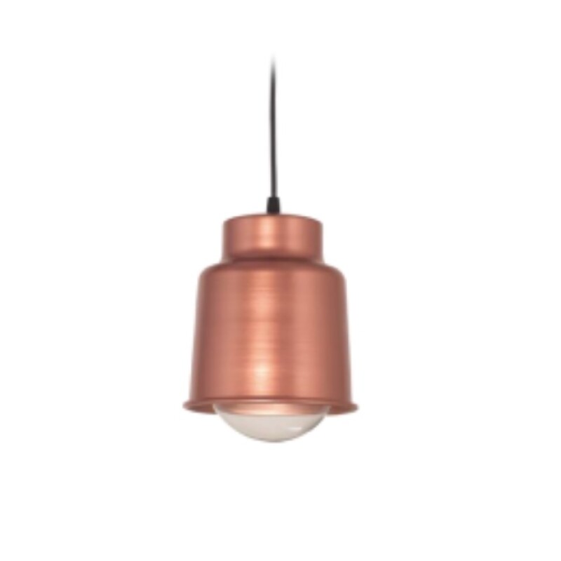 Colgante 1L Trelew Cobre Chapa E27 D18.5CM