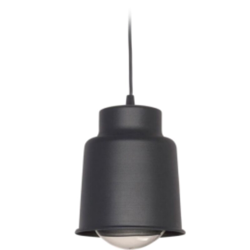 Colgante 1L Trelew Negro Chapa E27 D35CM