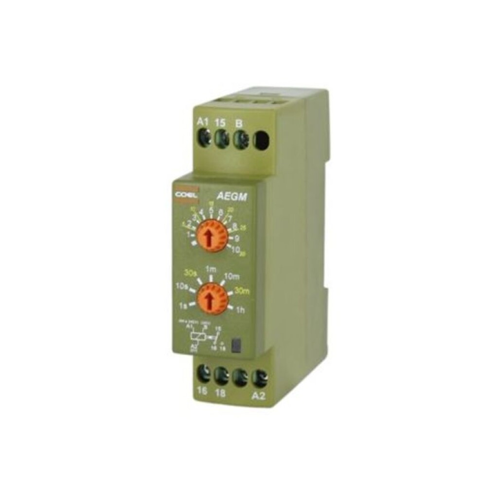 Rele Temporizador Aegm Multiescala 0,1S-60MIN 220VCA/24VCC