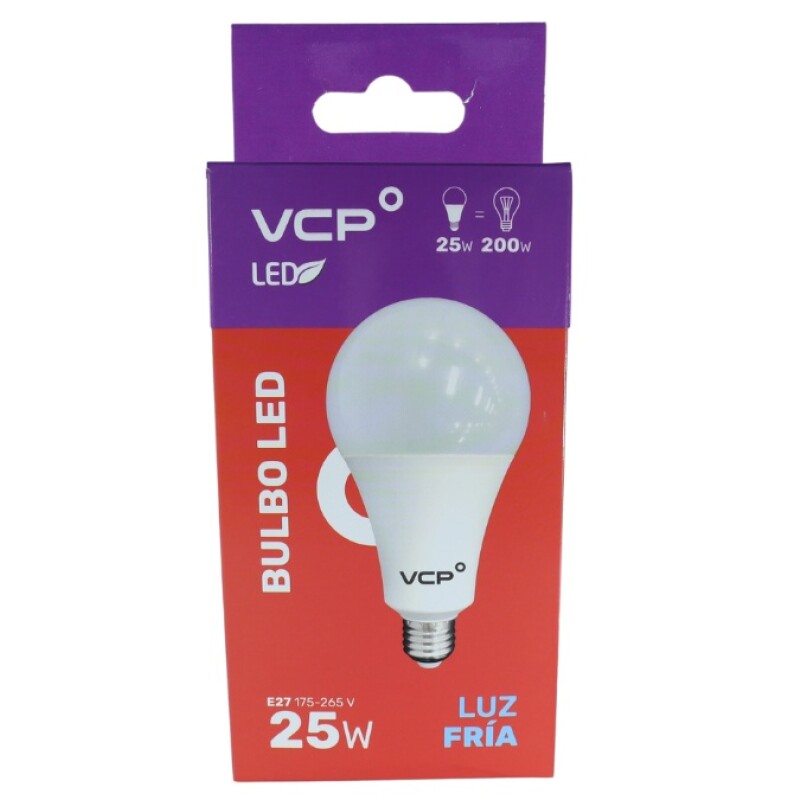 Lampara LED Bulbo 25W E27 6500K