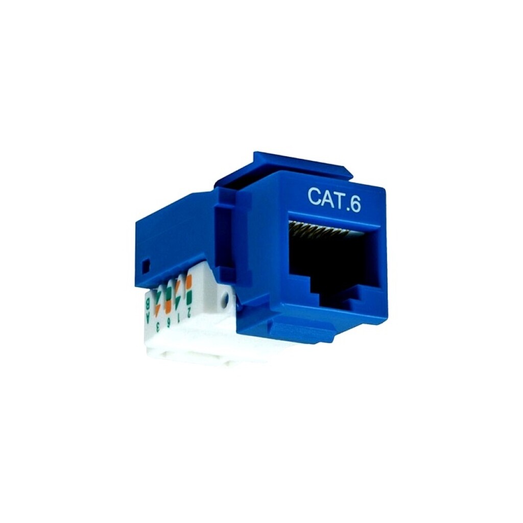 Jack RJ45 Cat 6 Azul Nuevo