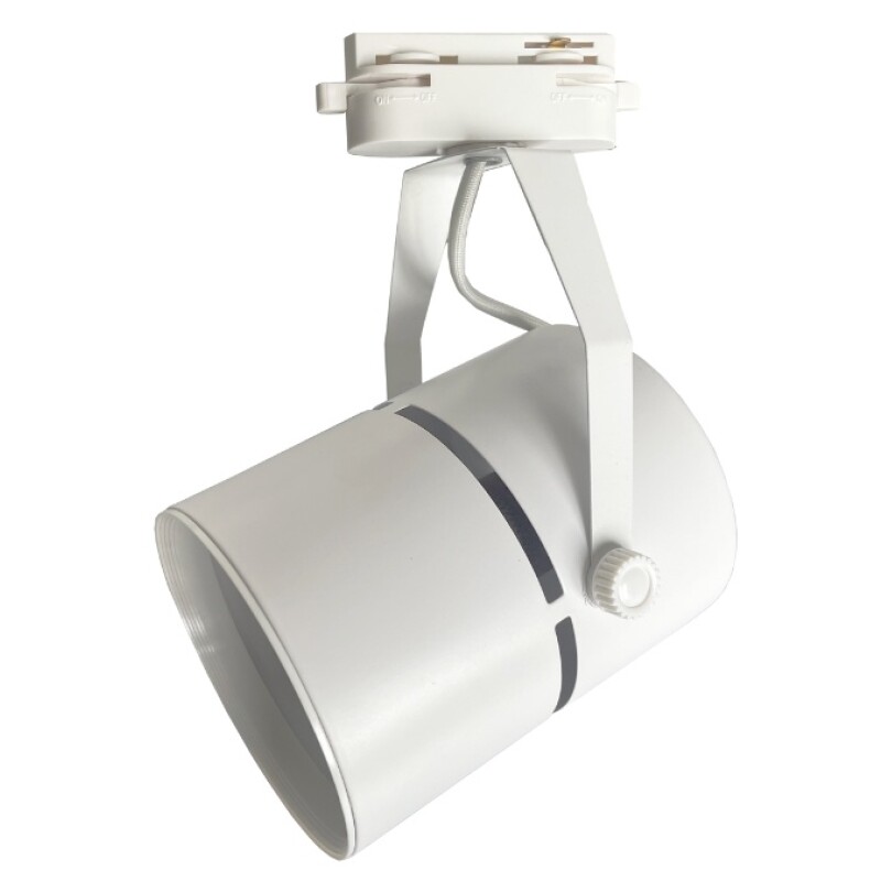 Cabezal P/ Riel Monofasico PAR30 Ranura Blanco D105 L145