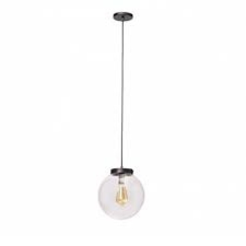 Colgante Esfera 1L E27 D20CM Negro