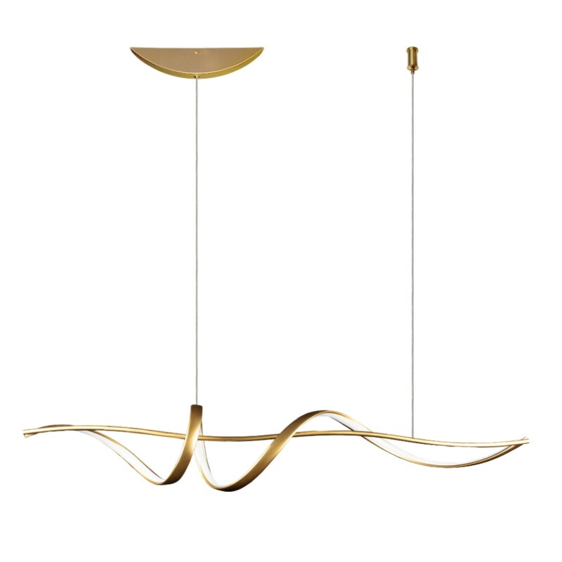 Colgante LED Linea 32W 3000K 120CM Dorado