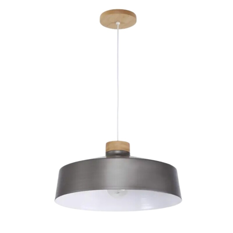 Colgante 1L E27 Vibrance Metalizado Gris