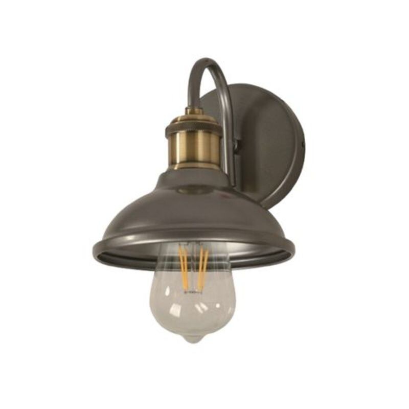 Aplique 1L E27 Capucha Gris