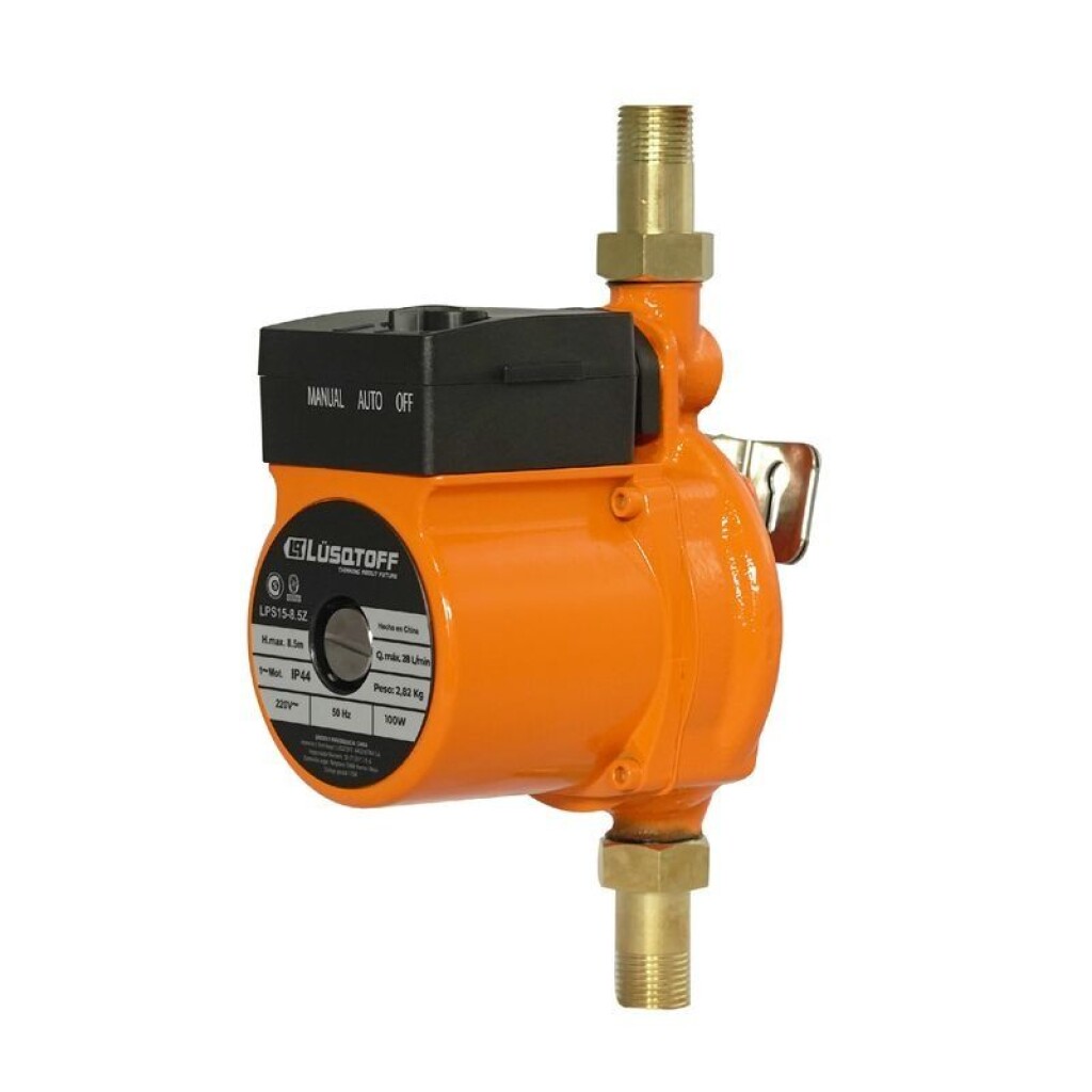 Electrobomba Presurizadora 100W 8,5M 220V-50HZ 30L/Min 2BAÑOS