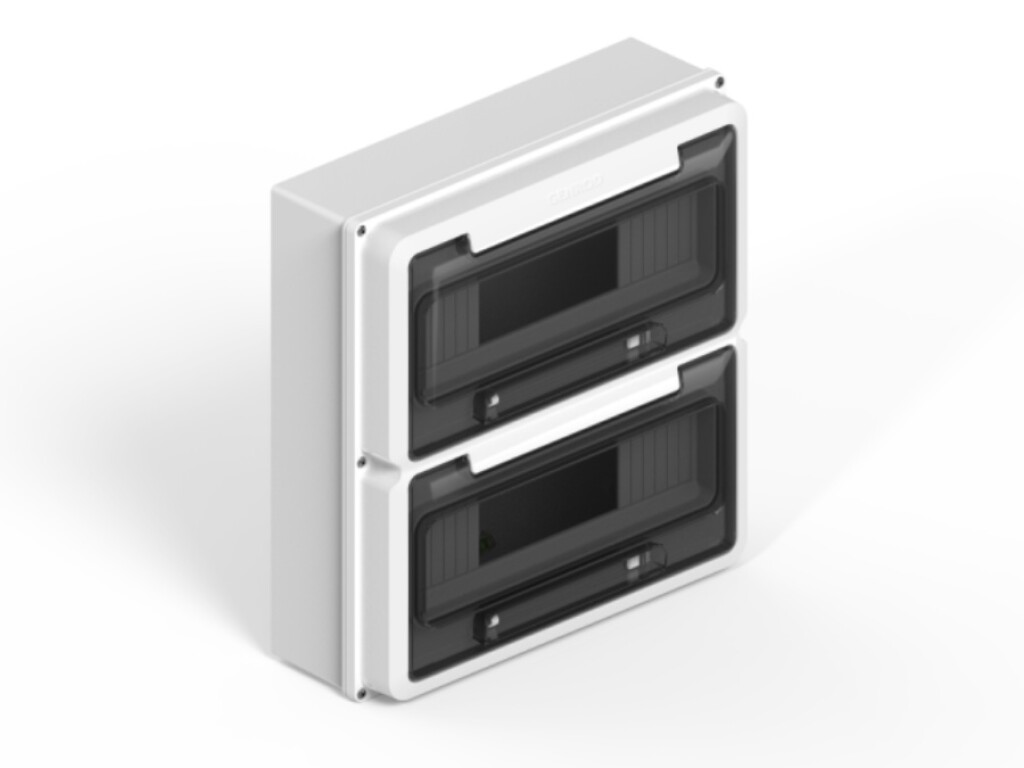 Tablero Ext. IP65 p/24 polos DIN -Blanco GENROD