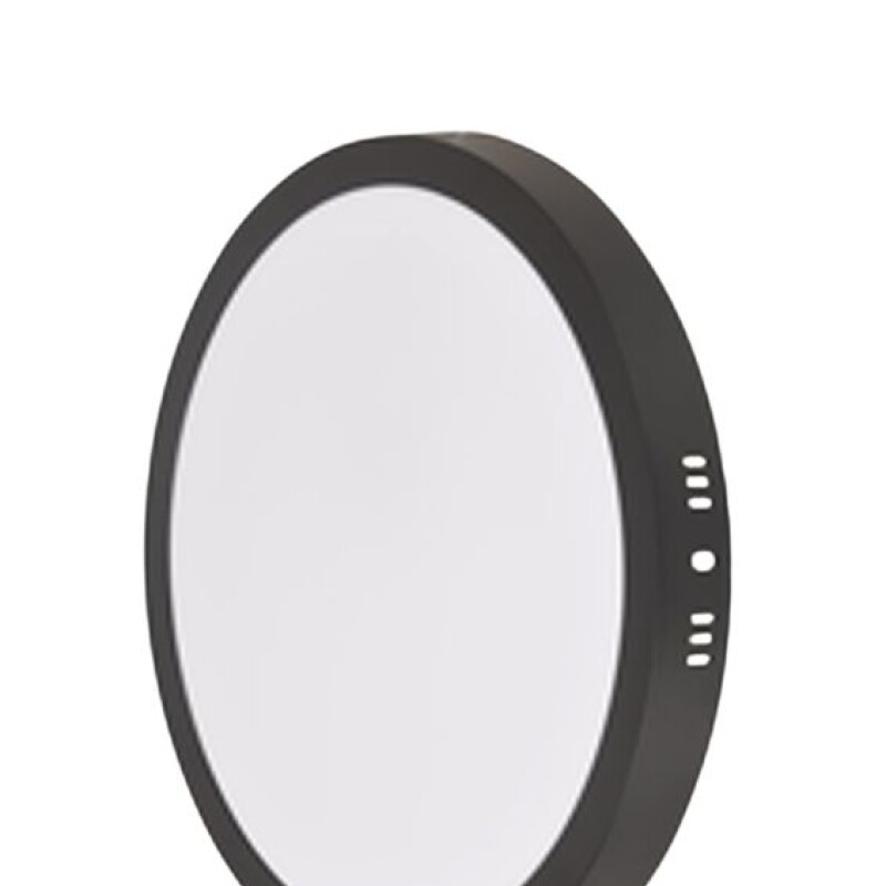 Panel LED Ado. 18W 3000K Redondo Negro