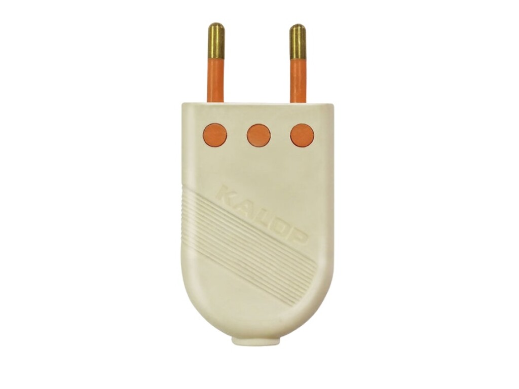 Ficha Macho 2X10A Super Marfil