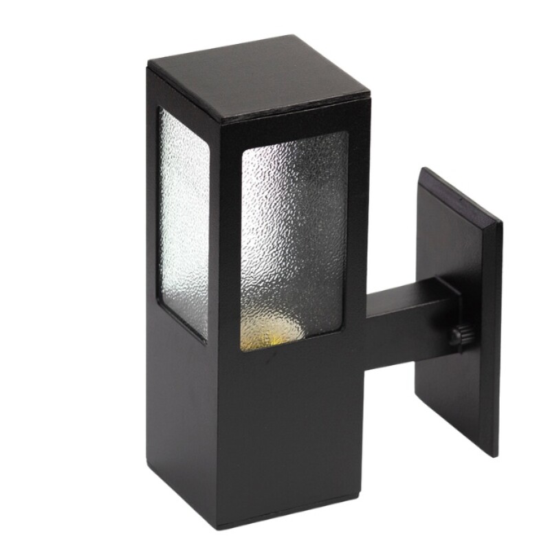 Aplique de Muro Garten VCP Vidrio 1XE27 Aluminio Negro