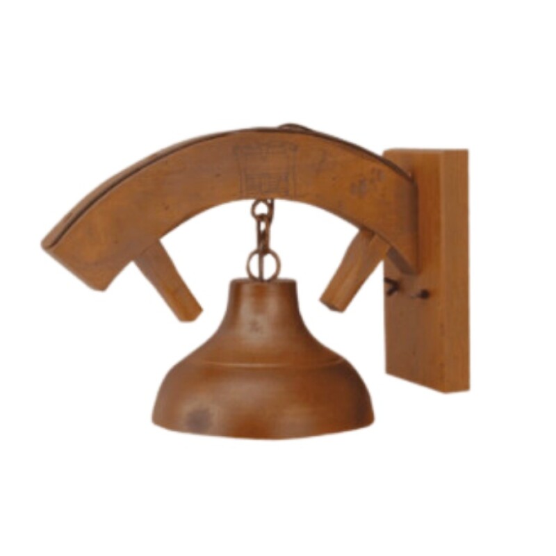 Aplique Estancia 1L E27 Madera y Cobre
