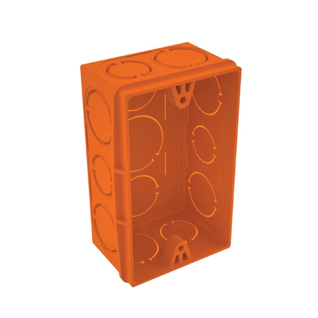 Caja de Llave 2X4 de Embutir Naranja TIGRE