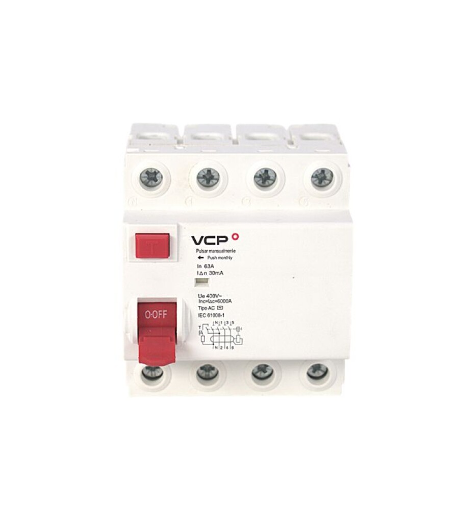 Disyuntor Diferencial KRD2 4X 25A 30MA - VCP
