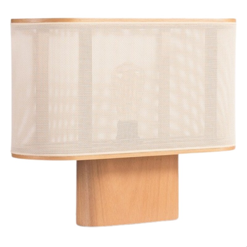 Velador de Mesa Eliptico E27 Pant. Sintetica