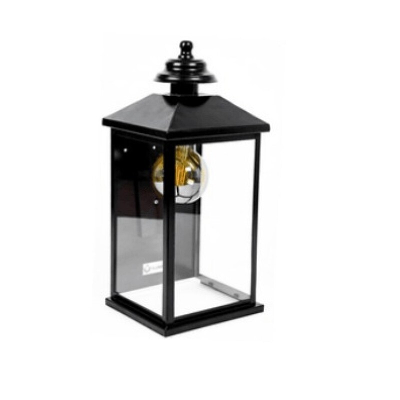 Farol 1L Vero P/ Muro Chapa Negra Chico E27