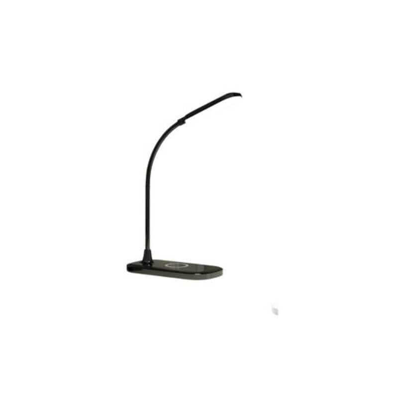 Velador de Escritorio con Cargador Inalambrico 2W Flexible Negro