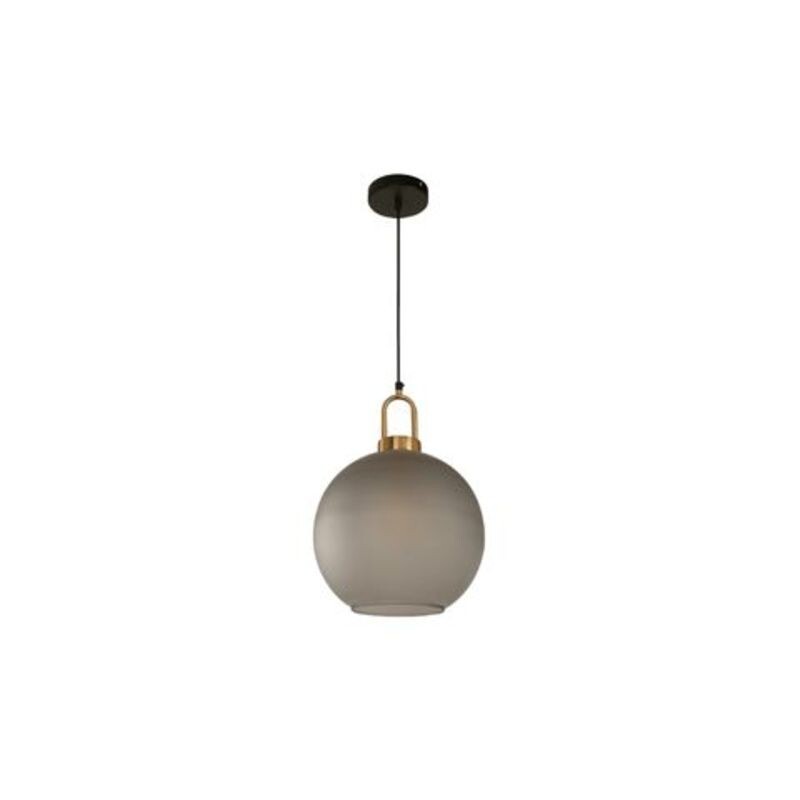 Colgante 1L Globo E27 Negro y Bronce