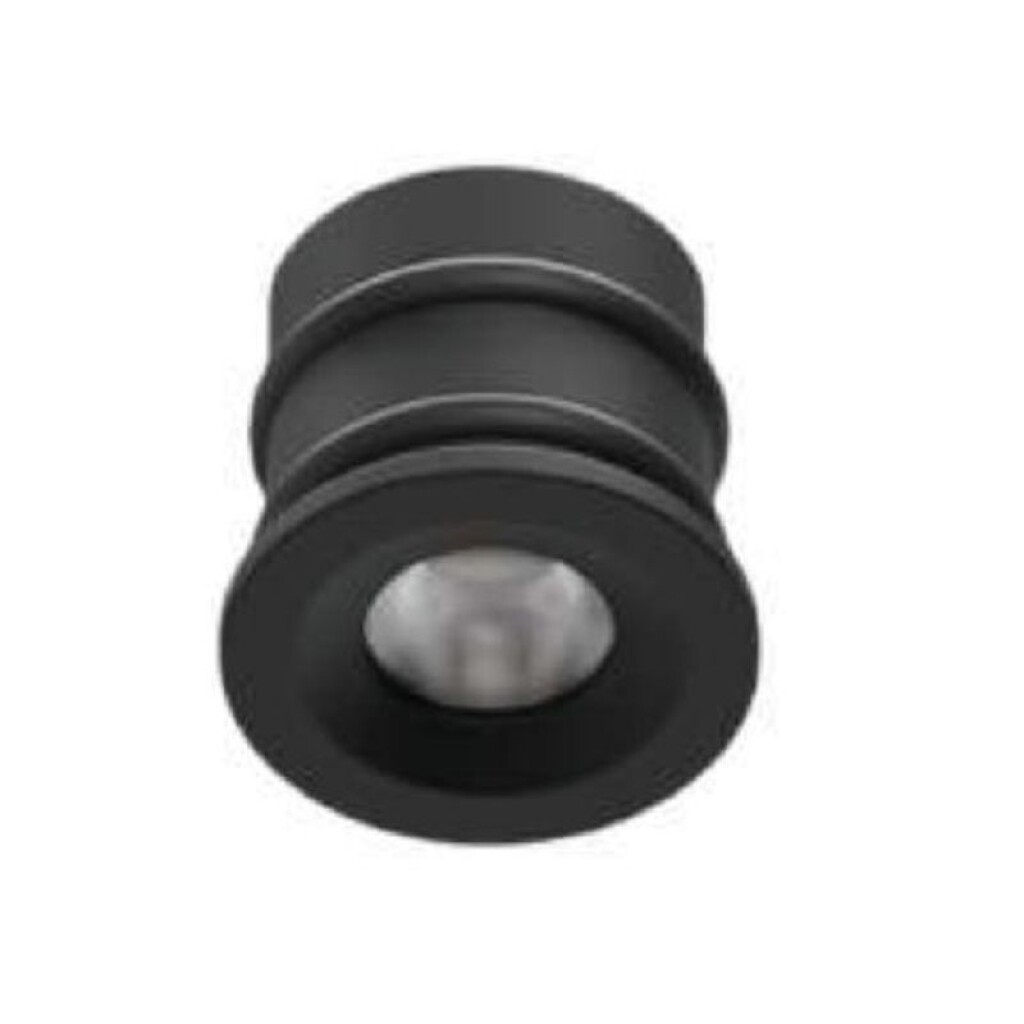 Spot LED Mobili Micro 1W 12V 3000K Negro