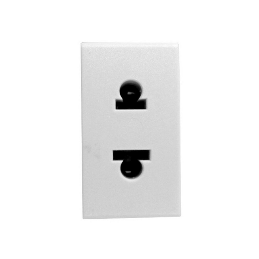 Modulo Toma Euroam. C/ Alternativa P/ Macho Schuko Blanco