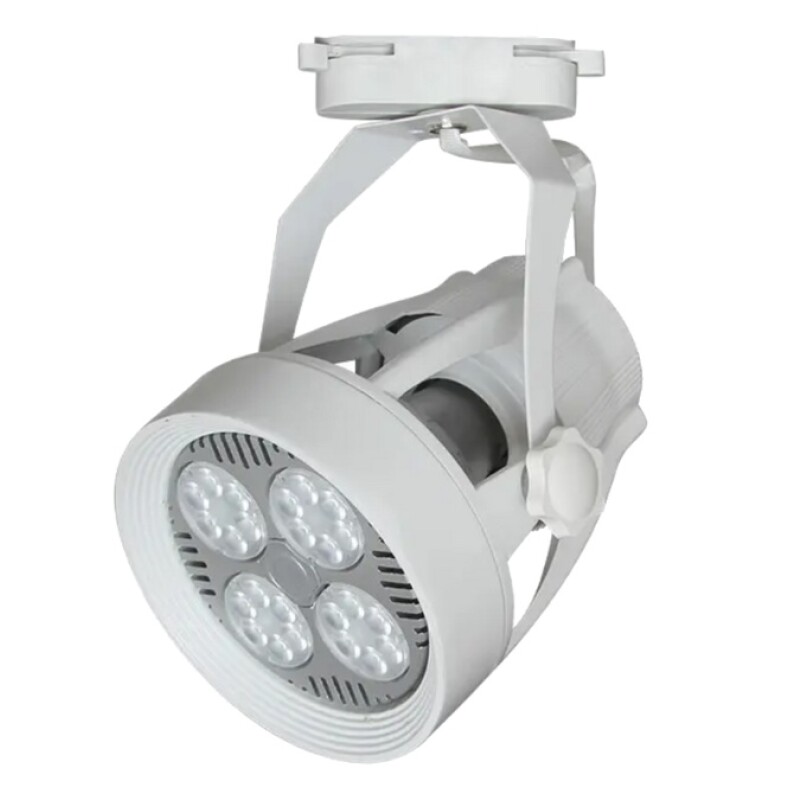 Cabezal P/ Riel Monofasico PAR30 Abierto Blanco D112 L145