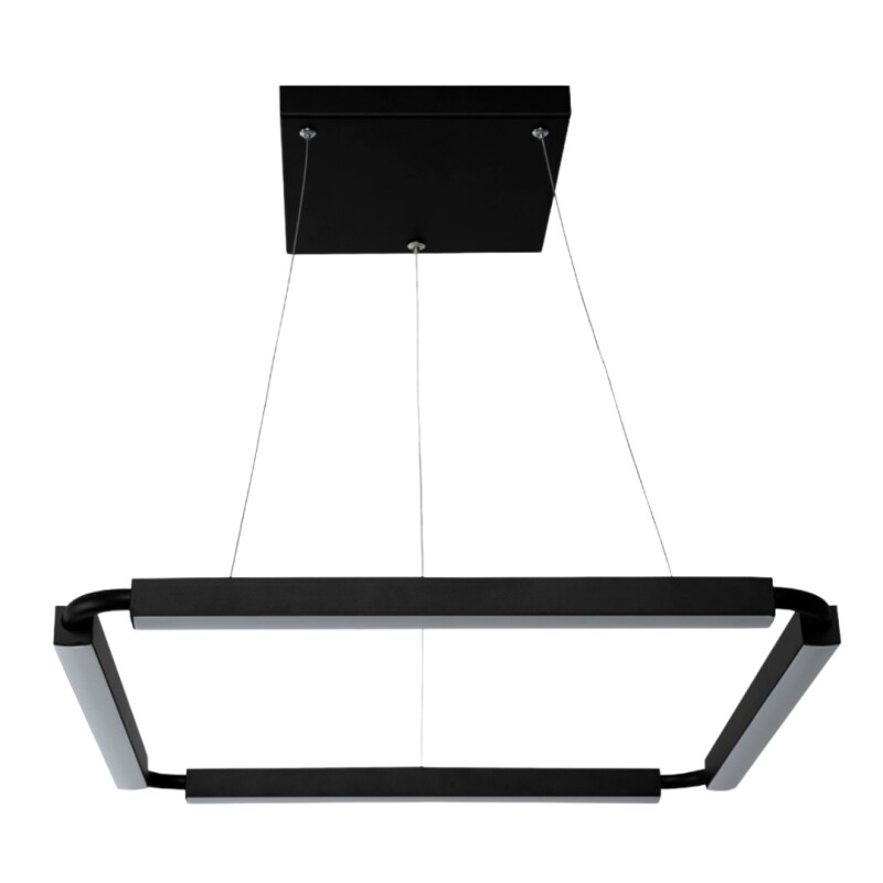 Colgante LED Curve 15W Negro 2700K Cuad