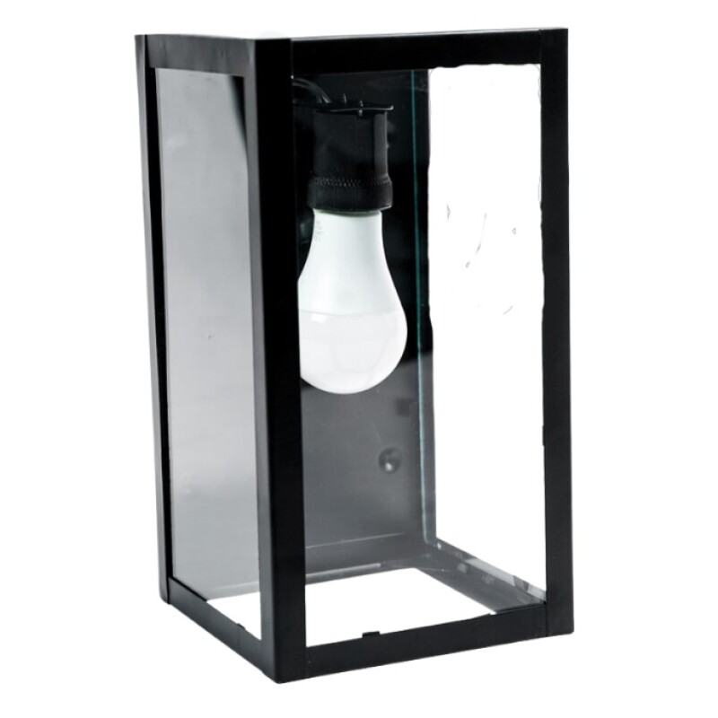 Farol 1L Coni NG E27 Chapa/Vidrio
