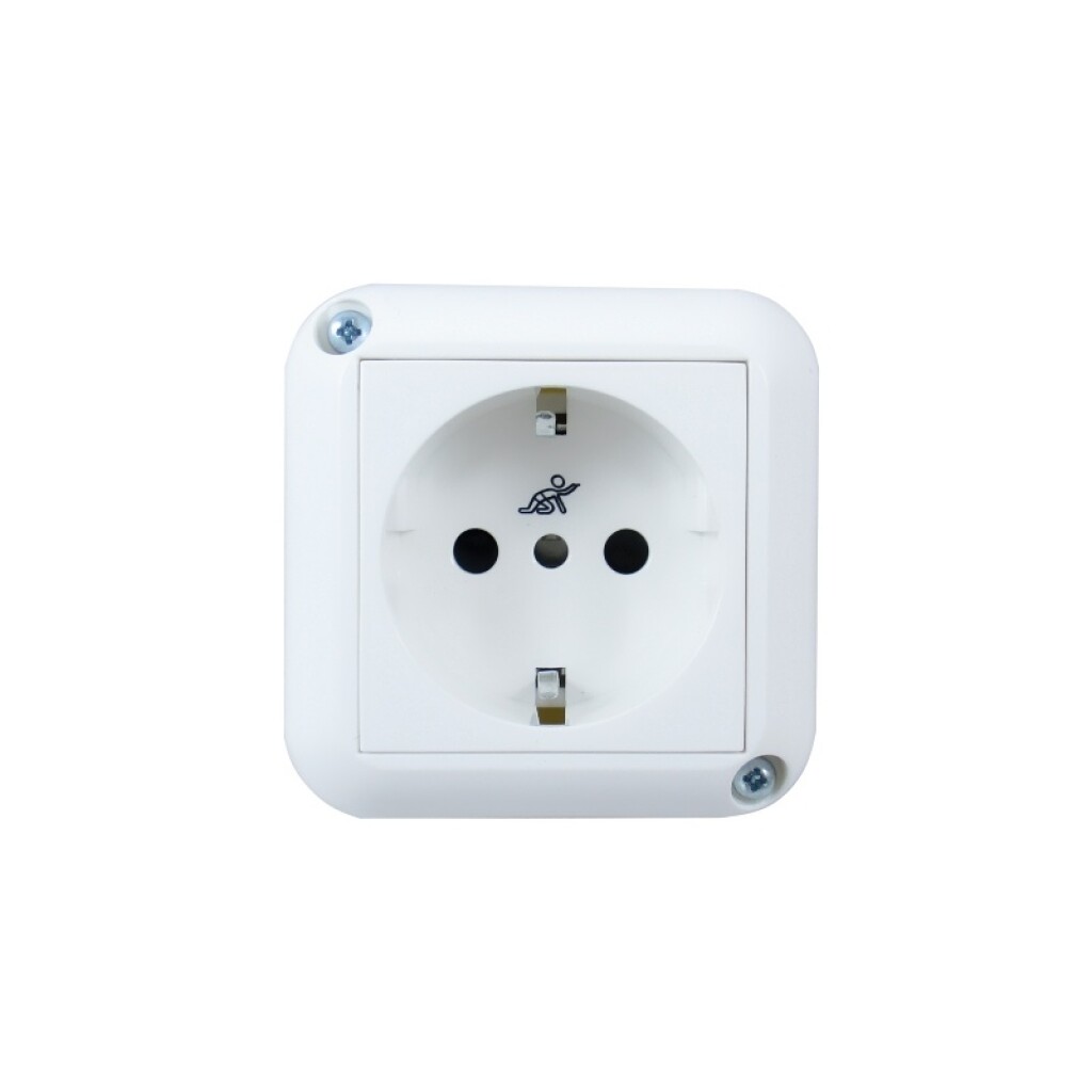 Toma Schuko Exterior Blanco