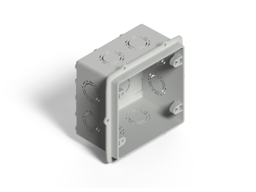 Caja de Llave 10X10 de Embutir Gris GENROD