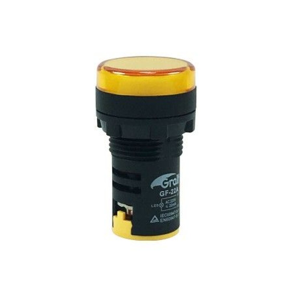 Luz Piloto LED Amarillo 22MM 220V AC
