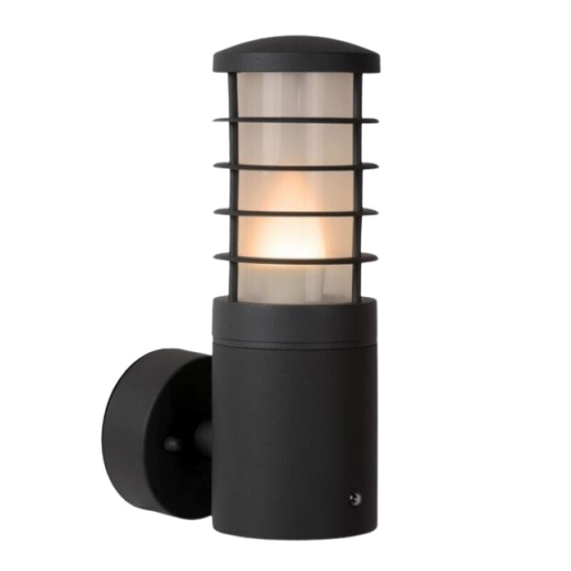Aplique Exterior 1L E27 Gris con Rejillas