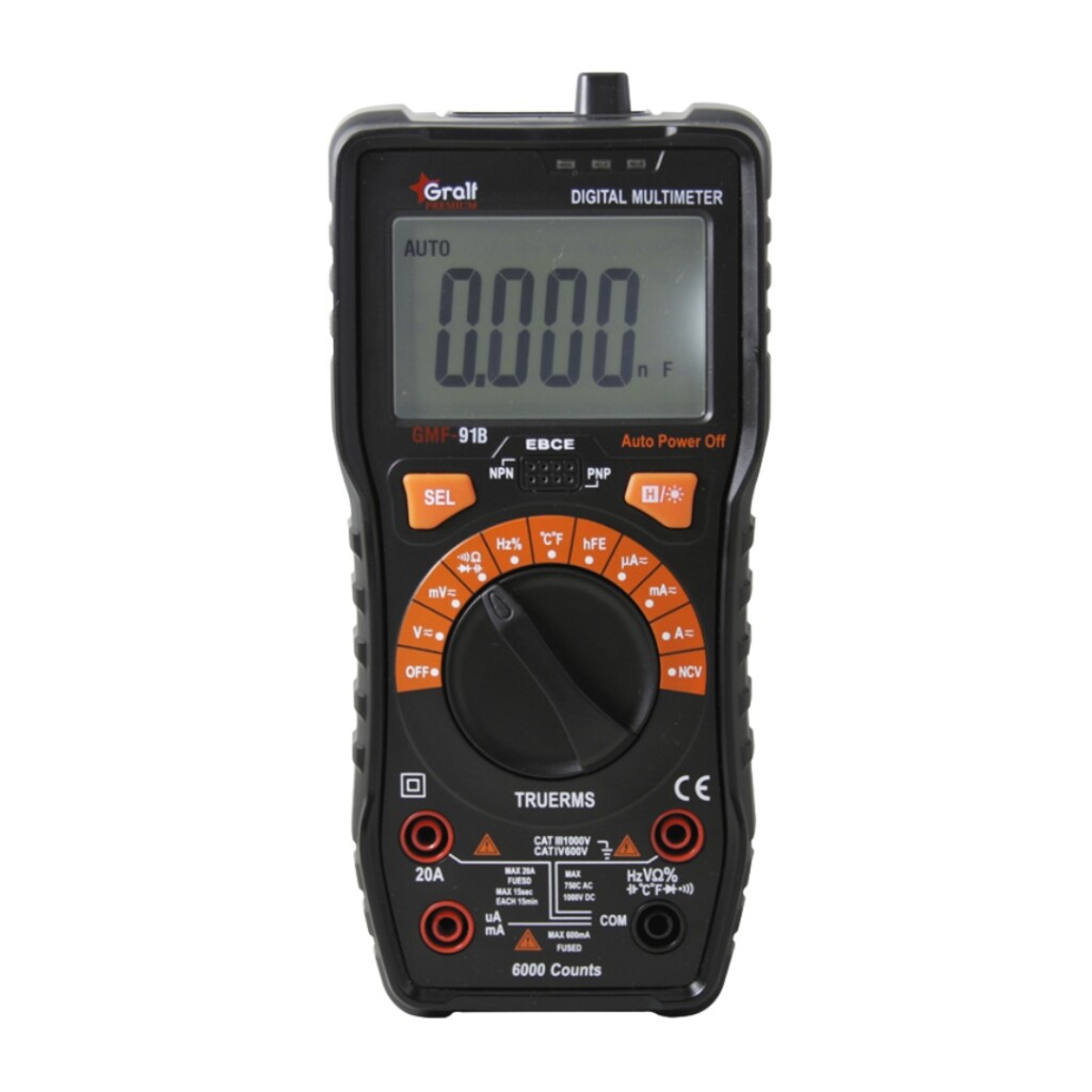 Multimetro Gmf-91B Premium Autorango 750VAC/100VDC