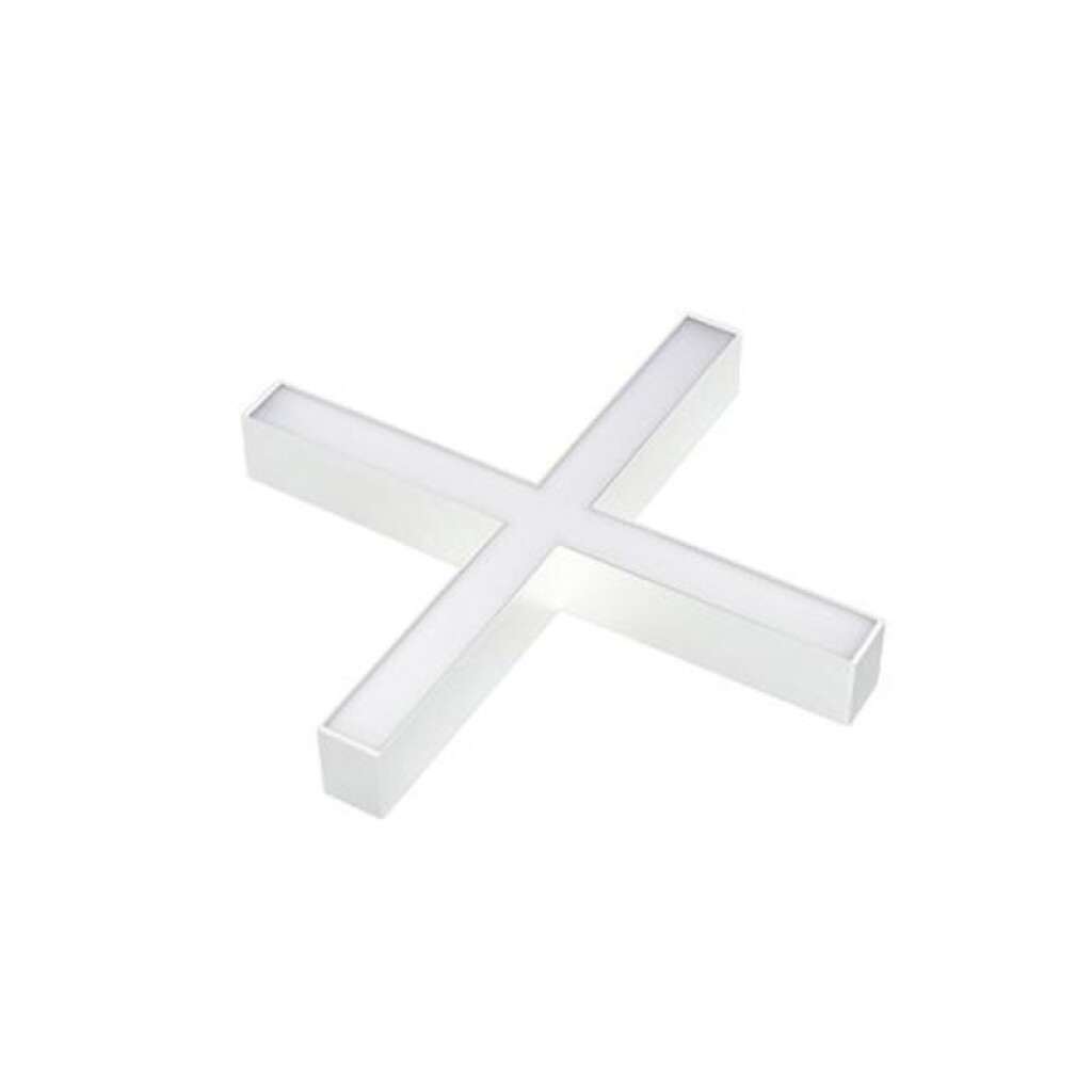 Accesorio P/ Lineal LED de Aluminio 3000K Union Cruz Blanco