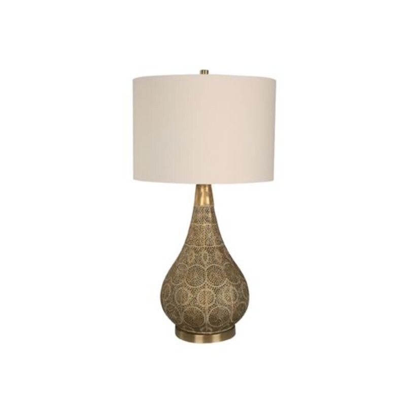 Velador de Mesa Vintage Curve 1L E27 Dorado