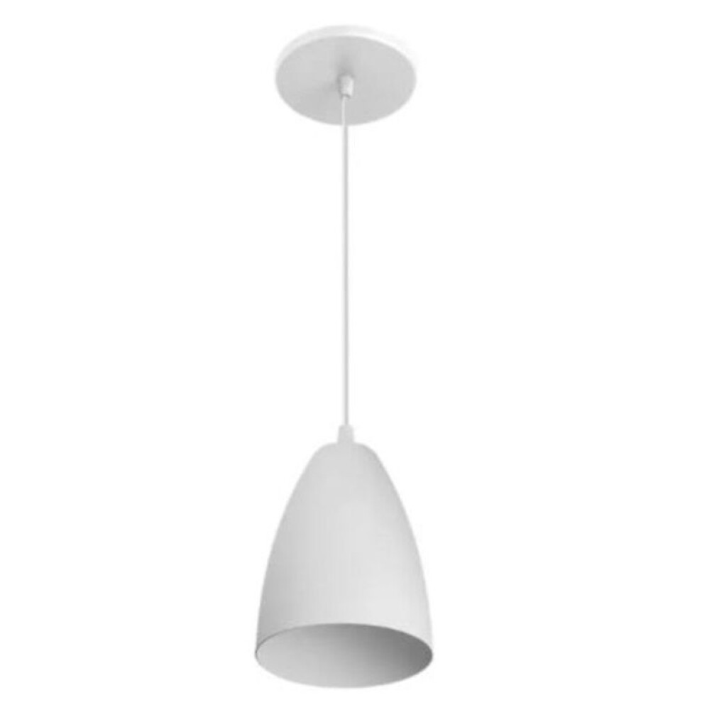 Colgante Nico E27 Blanco 18CM