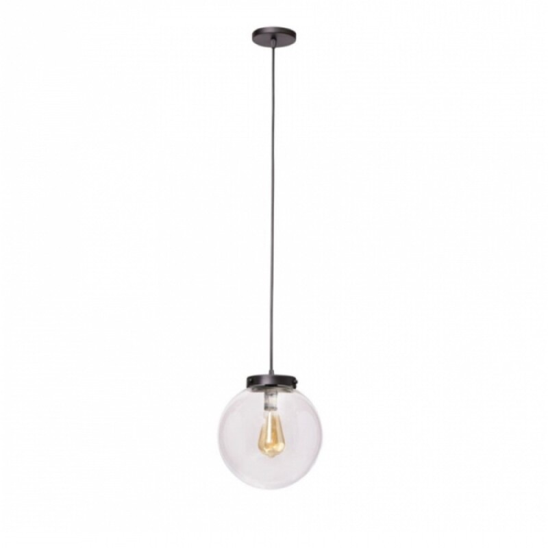 Colgante Esfera 1L E27 D30CM Negro
