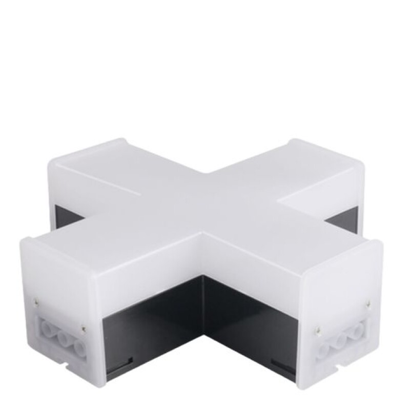 Conector LED Cruz P/ Lineal Conectable 12W 3 en 1 Calido/Frio/Neutro
