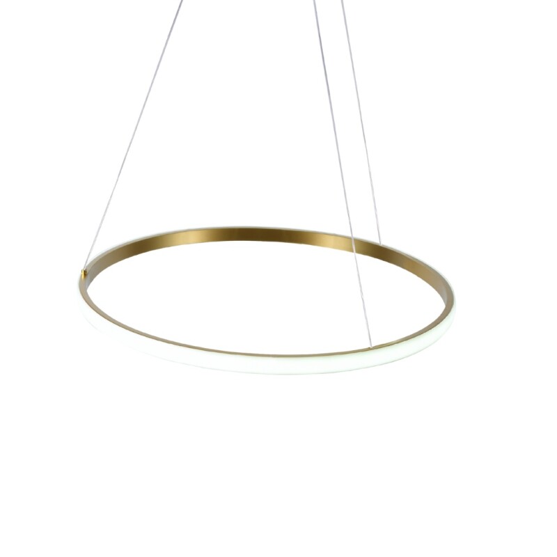 Colgante LED 38W Anillos 3000K Gold 80CM